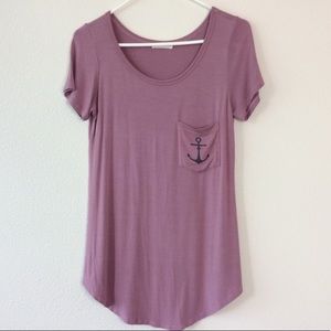 Anchor purple t-shirt